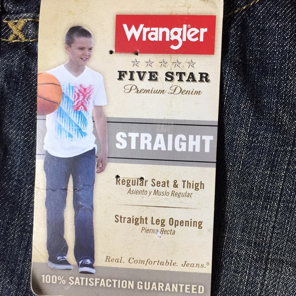 Wrangler Jeans Size 14R Boys Straight - Picture 7 of 8